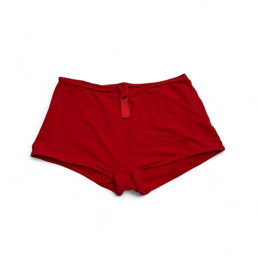 Skims Micro cotton low rise red shorts size XS